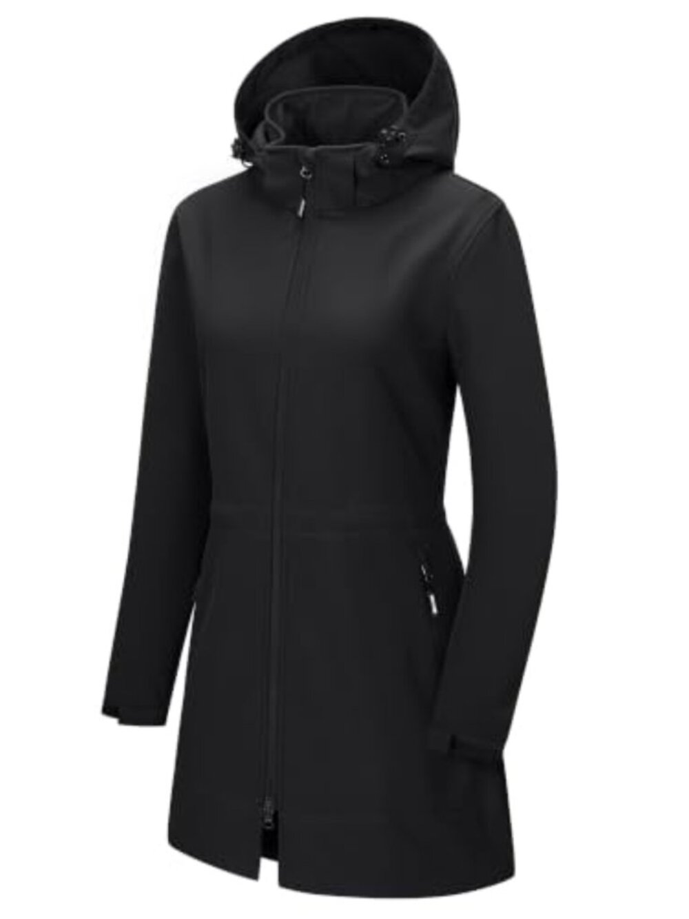 Outdoor Ventures Women's Softshell Jacket Removable Hood Fleece Lined